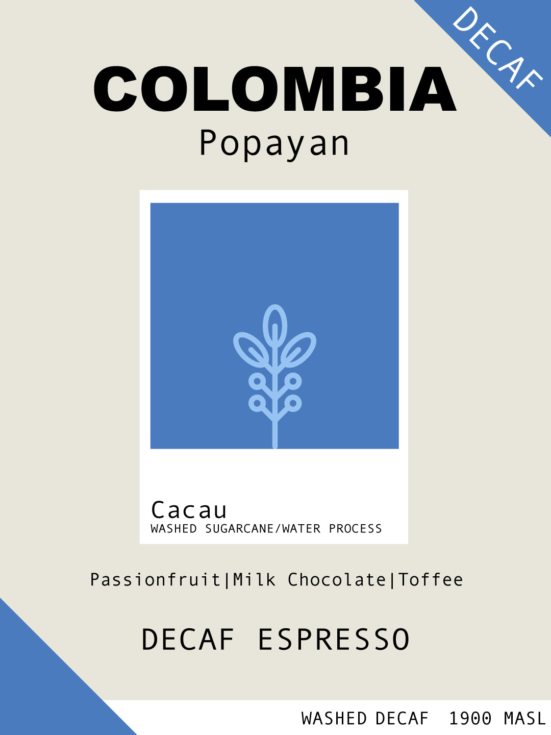 Colombia Popayan Decaf